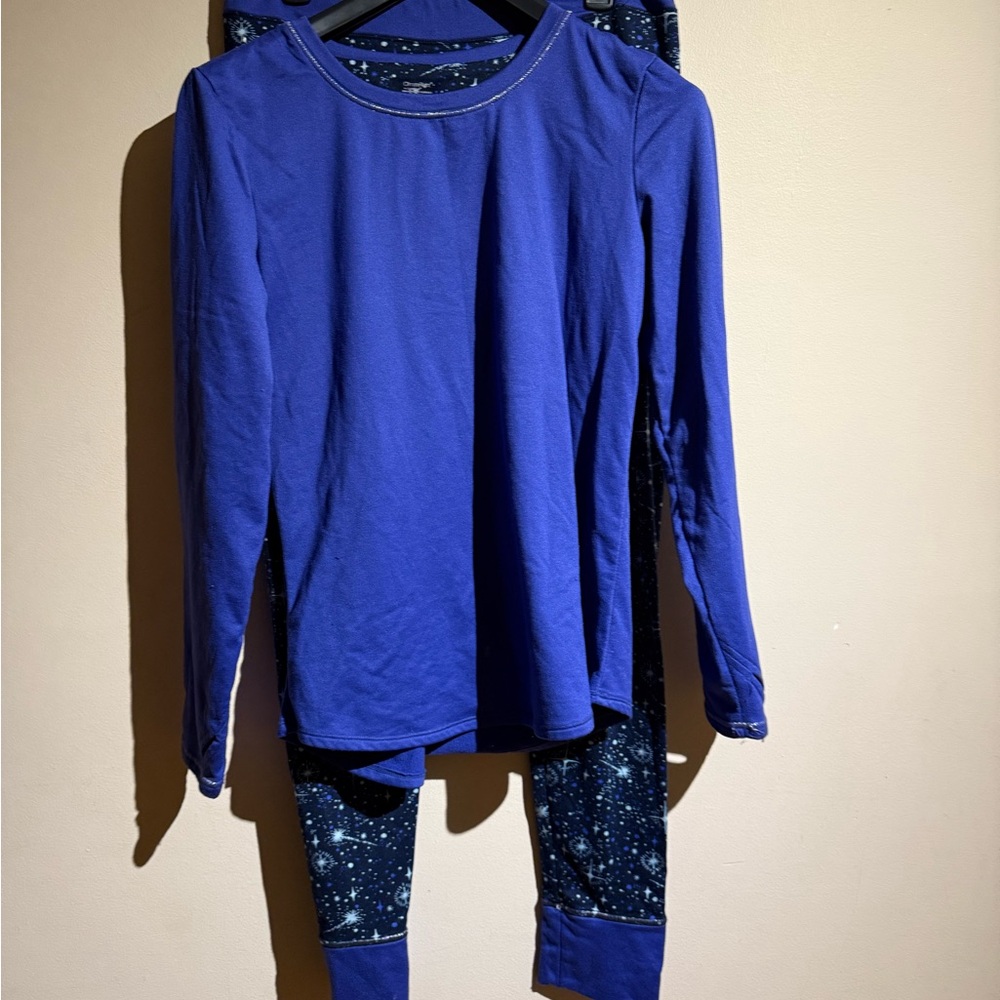 Climate Right Cuddl Duds Womens Large Blue & Purple - Picture 5 of 10